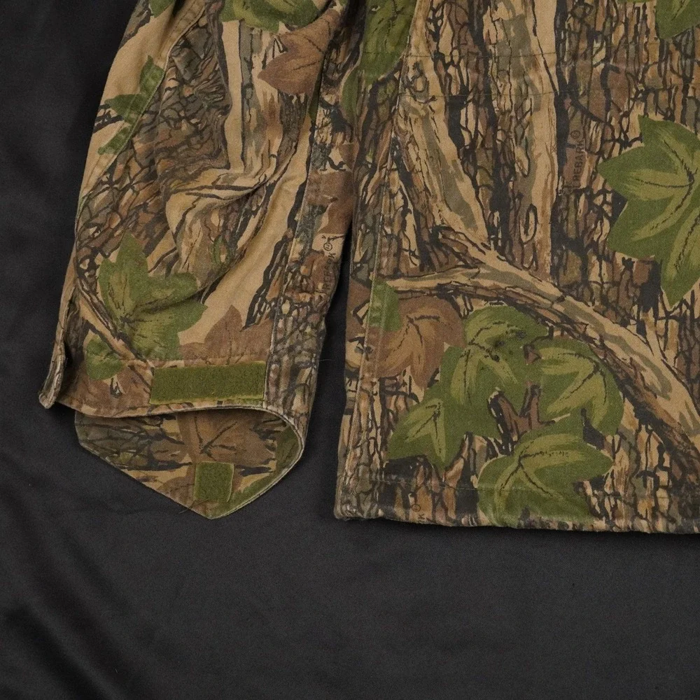 90s Golden Mfg Trebark Camo Field Jacket Mens Medium Regular Brown Green Hunting